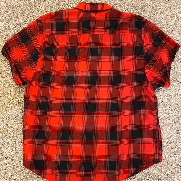 🥳 HP 🥳 Express, flannel, short-sleeve shirt. - Picture 5 of 6